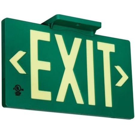 Accuform ULTRAGLOW EXIT SIGNS PLASTIC PLW145GN PLW145GN